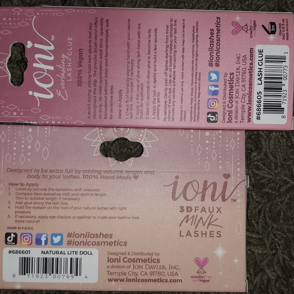 Ioni lash/glue sets - Picture 2 of 2